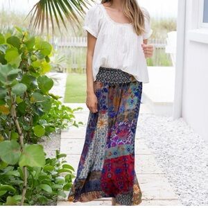 NATURAL LIFE Vibrant Multicolor Maxi Skirt